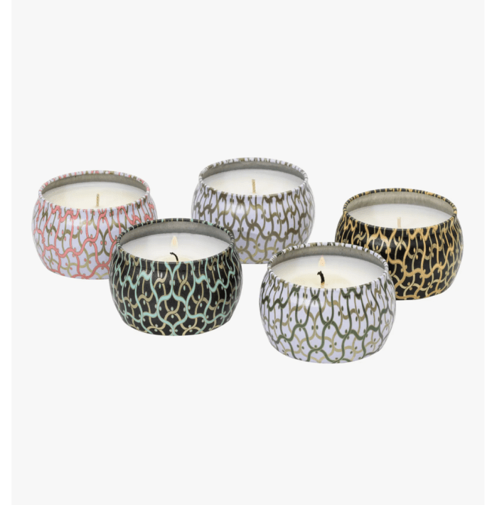 Voluspa Maison Set of 5 Tin Candles