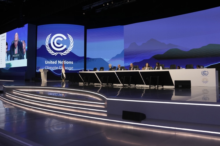 The closing plenary session at the COP27 U.N. Climate Summit