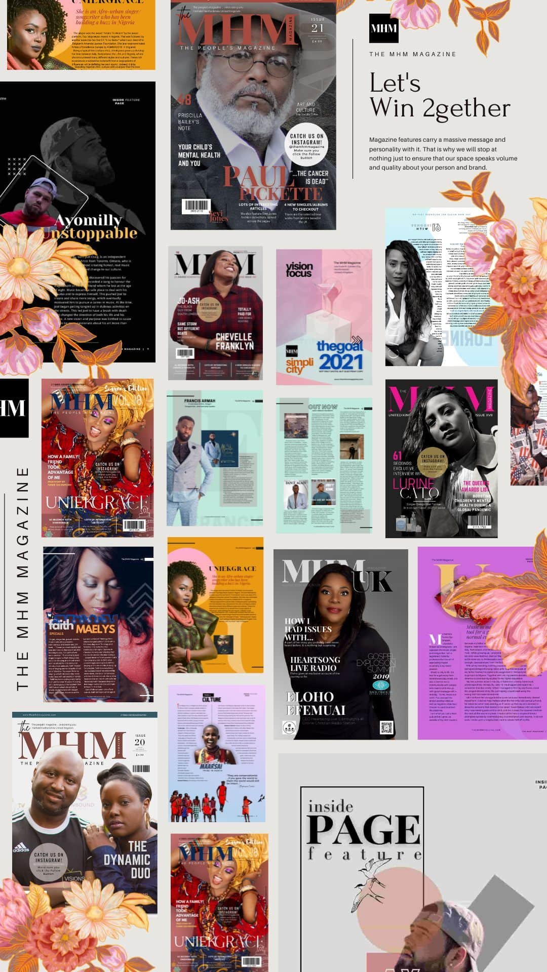 The MHM Magazine ads